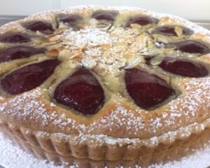 mulled wine and pear tart_