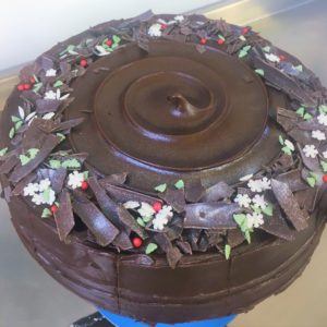 christmas chocolate cake