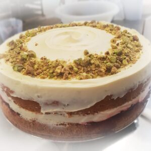 Blackberry, Lime & Pistachio Cake