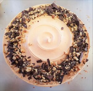 Coffee and walnut cake