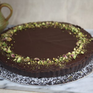 Chocolate & Pistachio Tart