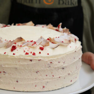 Vegan Raspberry & Coconut Cake
