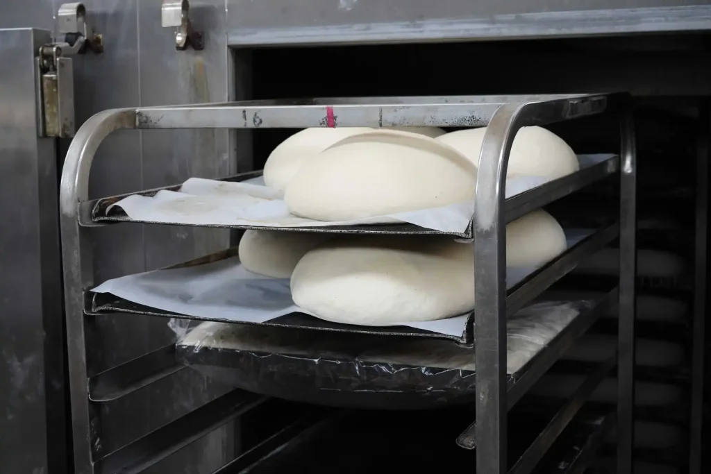 Sourdough bread proofing