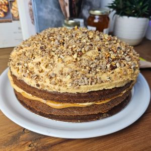 Coffee Caramelized Hazelnut Cake