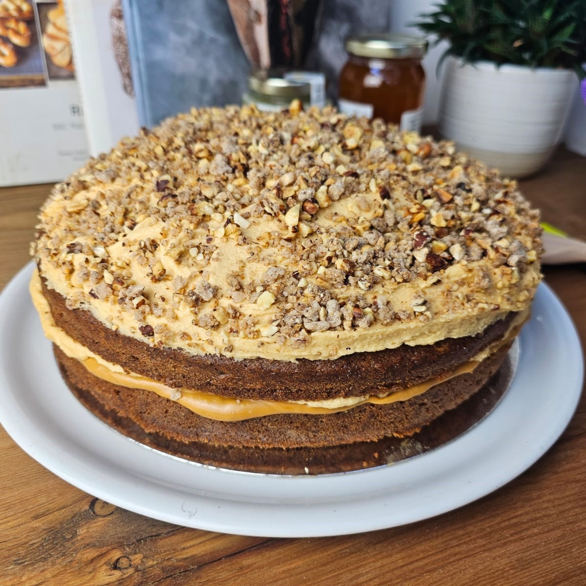 Coffee Caramelized Hazelnut Cake