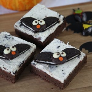 Halloween Cookies and Cream Brownies