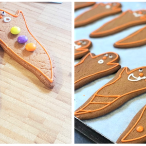 Vegan Halloween Gingerbread Ghosts
